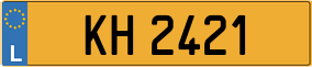 Trailer License Plate